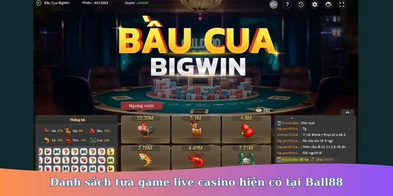 live casino Ball88