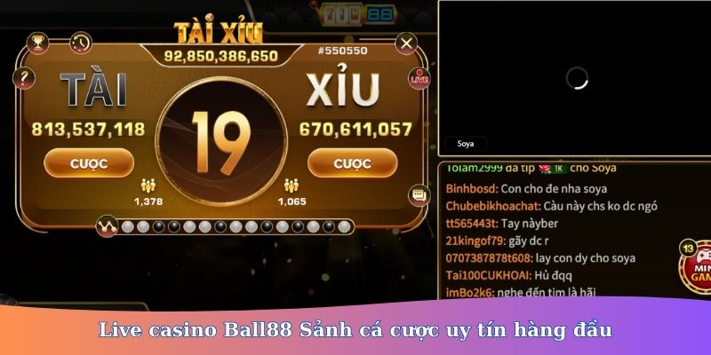 Live casino Ball88 